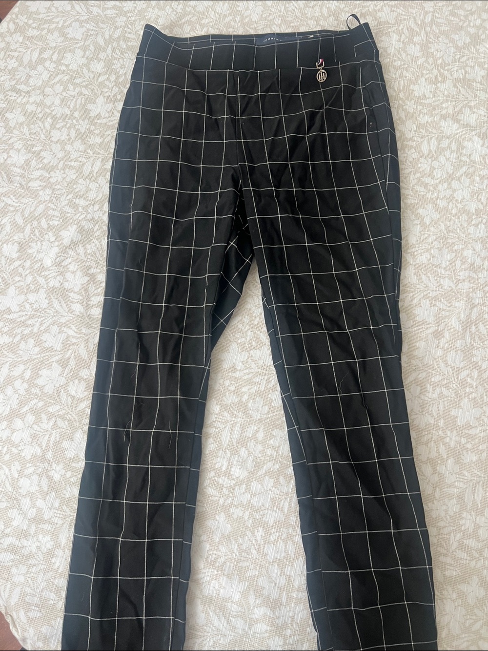 Tommy Hilfiger Black Windowpane Chinos